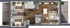 3 pokoje, mieszkanie 62,66 m², piętro 2, oferta nr A/1/2.5, Smardzewska 8, Poznań, Grunwald, Grunwald Południe, ul. Smardzewska 8