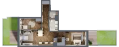 3 pokoje, mieszkanie 61,11 m², parter, oferta nr A/2/0.1, Smardzewska 8, Poznań, Grunwald, Grunwald Południe, ul. Smardzewska 8