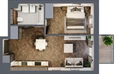 2 pokoje, apartament 37,09 m², piętro 2, oferta nr A/3/2.3, Smardzewska 8, Poznań, Grunwald, Grunwald Południe, ul. Smardzewska 8