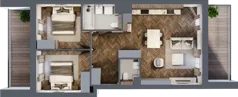 3 pokoje, apartament 60,21 m², piętro 1, oferta nr A/3/1.4, Smardzewska 8, Poznań, Grunwald, Grunwald Południe, ul. Smardzewska 8