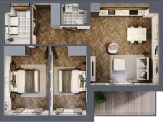 3 pokoje, mieszkanie 62,82 m², piętro 2, oferta nr A/2/2.3, Smardzewska 8, Poznań, Grunwald, Grunwald Południe, ul. Smardzewska 8