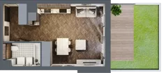 1 pokój, apartament 33,03 m², parter, oferta nr A/3/0.2, Smardzewska 8, Poznań, Grunwald, Grunwald Południe, ul. Smardzewska 8