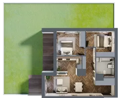 3 pokoje, mieszkanie 64,71 m², parter, oferta nr A/4/0.6, Smardzewska 8, Poznań, Grunwald, Grunwald Południe, ul. Smardzewska 8