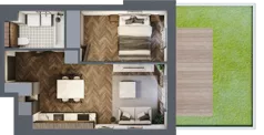 2 pokoje, apartament 37,78 m², parter, oferta nr A/1/0.4, Smardzewska 8, Poznań, Grunwald, Grunwald Południe, ul. Smardzewska 8