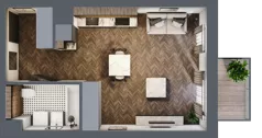 1 pokój, mieszkanie 33,07 m², piętro 3, oferta nr A/3/3.2, Smardzewska 8, Poznań, Grunwald, Grunwald Południe, ul. Smardzewska 8