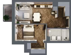 2 pokoje, apartament 42,33 m², piętro 3, oferta nr A/4/3.5, Smardzewska 8, Poznań, Grunwald, Grunwald Południe, ul. Smardzewska 8