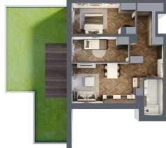 3 pokoje, mieszkanie 58,22 m², parter, oferta nr A/4/0.5, Smardzewska 8, Poznań, Grunwald, Grunwald Południe, ul. Smardzewska 8
