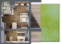 2 pokoje, apartament 41,71 m², piętro 3, oferta nr A/4/3.2, Smardzewska 8, Poznań, Grunwald, Grunwald Południe, ul. Smardzewska 8