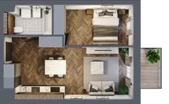 2 pokoje, apartament 38,90 m², piętro 1, oferta nr A/4/1.3, Smardzewska 8, Poznań, Grunwald, Grunwald Południe, ul. Smardzewska 8