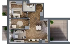 3 pokoje, apartament 72,30 m², piętro 5, oferta nr A/2/5.1, Smardzewska 8, Poznań, Grunwald, Grunwald Południe, ul. Smardzewska 8