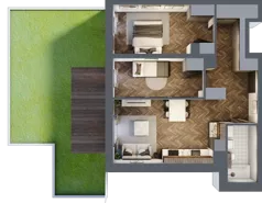 3 pokoje, apartament 58,49 m², parter, oferta nr A/2/0.5, Smardzewska 8, Poznań, Grunwald, Grunwald Południe, ul. Smardzewska 8