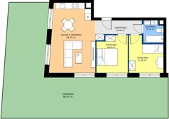 3 pokoje, apartament 56,29 m², parter, oferta nr M081, IKONA Światowida 5, Warszawa, Białołęka, Tarchomin, ul. Światowida 5