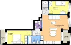 3 pokoje, apartament 63,13 m², piętro 1, oferta nr M008, IKONA Światowida 5, Warszawa, Białołęka, Tarchomin, ul. Światowida 5