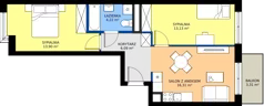 3 pokoje, apartament 54,08 m², piętro 1, oferta nr M088, IKONA Światowida 5, Warszawa, Białołęka, Tarchomin, ul. Światowida 5