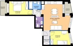 3 pokoje, apartament 62,42 m², piętro 5, oferta nr M073, IKONA Światowida 5, Warszawa, Białołęka, Tarchomin, ul. Światowida 5