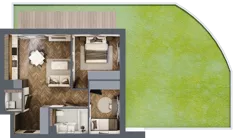 3 pokoje, apartament 53,19 m², parter, oferta nr A.1, Premiera Bemowo, Warszawa, Bemowo, Chrzanów, ul. Coopera 5-7