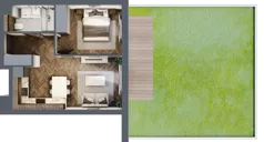 2 pokoje, apartament 38,62 m², parter, oferta nr A.4, Premiera Bemowo, Warszawa, Bemowo, Chrzanów, ul. Coopera 5-7