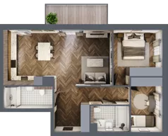 3 pokoje, mieszkanie 68,05 m², piętro 2, oferta nr A.13, Premiera Bemowo, Warszawa, Bemowo, Chrzanów, ul. Coopera 5-7
