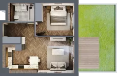 2 pokoje, mieszkanie 41,94 m², piętro 1, oferta nr C.8, Premiera Bemowo, Warszawa, Bemowo, Chrzanów, ul. Coopera 5-7