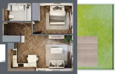 2 pokoje, apartament 41,94 m², piętro 1, oferta nr C.8, Premiera Bemowo, Warszawa, Bemowo, Chrzanów, ul. Coopera 5-7