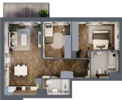 3 pokoje, mieszkanie 65,11 m², piętro 1, oferta nr D.9, Premiera Bemowo, Warszawa, Bemowo, Chrzanów, ul. Coopera 5-7