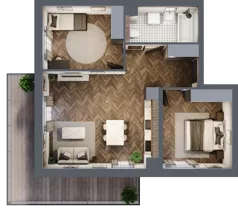3 pokoje, apartament 62,89 m², piętro 2, oferta nr D.11, Premiera Bemowo, Warszawa, Bemowo, Chrzanów, ul. Coopera 5-7