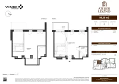 2 pokoje, mieszkanie 98,29 m², piętro 5, oferta nr 49, Atelier Leszno, Warszawa, Włochy, Młynów, ul. Leszno 17 A