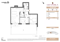 3 pokoje, apartament 74,90 m², parter, oferta nr A.0.19, Gdańska 5, Warszawa, Żoliborz, Marymont, ul. Gdańska 5