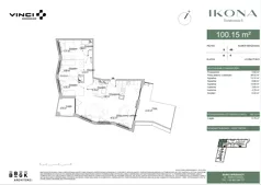 4 pokoje, apartament 100,09 m², piętro 6, oferta nr M049, IKONA Światowida 5, Warszawa, Białołęka, Tarchomin, ul. Światowida 5