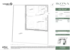 2 pokoje, apartament 43,76 m², parter, oferta nr M082, IKONA Światowida 5, Warszawa, Białołęka, Tarchomin, ul. Światowida 5
