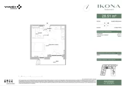 1 pokój, apartament 28,33 m², piętro 5, oferta nr M048, IKONA Światowida 5, Warszawa, Białołęka, Tarchomin, ul. Światowida 5