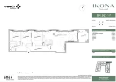 4 pokoje, mieszkanie 85,98 m², piętro 2, oferta nr M062, IKONA Światowida 5, Warszawa, Białołęka, Tarchomin, ul. Światowida 5