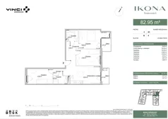 3 pokoje, mieszkanie 84,24 m², piętro 2, oferta nr M063, IKONA Światowida 5, Warszawa, Białołęka, Tarchomin, ul. Światowida 5