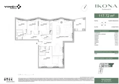 5 pokoi, apartament 119,86 m², piętro 6, oferta nr M077, IKONA Światowida 5, Warszawa, Białołęka, Tarchomin, ul. Światowida 5