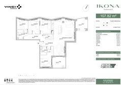 5 pokoi, apartament 109,72 m², piętro 7, oferta nr M080, IKONA Światowida 5, Warszawa, Białołęka, Tarchomin, ul. Światowida 5