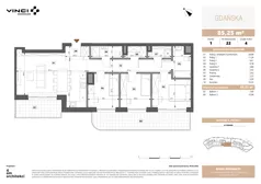 4 pokoje, apartament 85,30 m², piętro 1, oferta nr A.1.22, Gdańska 5, Warszawa, Żoliborz, Marymont, ul. Gdańska 5