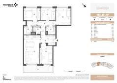 5 pokoi, apartament 115,20 m², piętro 2, oferta nr A.2.23, Gdańska 5, Warszawa, Żoliborz, Marymont, ul. Gdańska 5