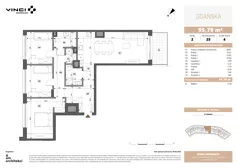 4 pokoje, apartament 95,80 m², piętro 2, oferta nr A.2.25, Gdańska 5, Warszawa, Żoliborz, Marymont, ul. Gdańska 5
