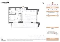 2 pokoje, apartament 42,30 m², piętro 3, oferta nr A.3.10, Gdańska 5, Warszawa, Żoliborz, Marymont, ul. Gdańska 5