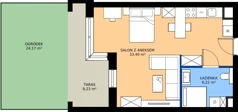1 pokój, mieszkanie 39,62 m², parter, oferta nr 7, Apartamenty Poligonowa 5, Lublin, Sławin, ul. Poligonowa