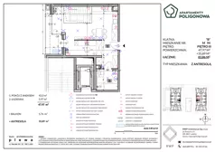 4 pokoje, mieszkanie 83,86 m², piętro 3, oferta nr 94, Apartamenty Poligonowa 4, Lublin, Sławin, ul. Poligonowa