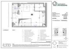 4 pokoje, mieszkanie 70,89 m², piętro 3, oferta nr 41, Apartamenty Poligonowa 4, Lublin, Sławin, ul. Poligonowa