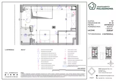 4 pokoje, mieszkanie 70,89 m², piętro 3, oferta nr 42, Apartamenty Poligonowa 4, Lublin, Sławin, ul. Poligonowa