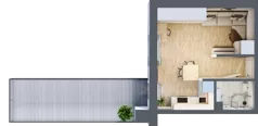 1 pokój, mieszkanie 27,00 m², piętro 2, oferta nr 8, Kamienica przy ul. Starodomaszowskiej, Kielce, Centrum, ul. Starodomaszowska 38