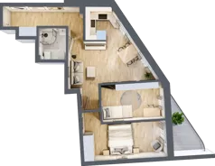 3 pokoje, mieszkanie 52,70 m², piętro 2, oferta nr 12, Kamienica przy ul. Starodomaszowskiej, Kielce, Centrum, ul. Starodomaszowska 38