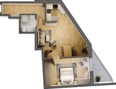 3 pokoje, mieszkanie 62,30 m², piętro 4, oferta nr 24, Kamienica przy ul. Starodomaszowskiej, Kielce, Centrum, ul. Starodomaszowska 38