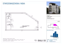 Lokal użytkowy 49,20 m², oferta nr L5, Kamienica przy ul. Starodomaszowskiej - lokale użytkowe, Kielce, Centrum, ul. Starodomaszowska 38