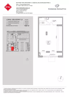 Lokal użytkowy 79,67 m², oferta nr 2.U1, Niebieski Bursztyn - lokale użytkowe, Reda, ul. Bosmańska