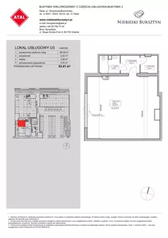 Lokal użytkowy 83,41 m², oferta nr 2.U3, Niebieski Bursztyn - lokale użytkowe, Reda, ul. Bosmańska