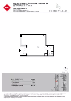 Lokal użytkowy 42,01 m², oferta nr U9, Hipoteczna Park - lokale użytkowe, Łódź, Bałuty, ul. Hipoteczna